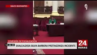 Silvia Barrera: Exalcaldesa protagoniza fuerte discusi&oacute;n con Comisi&oacute;n de Fiscalizaci&oacute;n