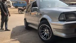 MODIFIED STARLET CAR | XXR WHEELS 🛞 MODIFIED | DEEP DISH ALLOY | NEW LOOK STARLET CAR | ASLAM TYRES