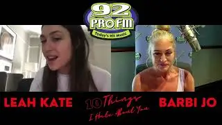 92 PRO-FM gets to know &ldquo;10 Things I Hate About You&rdquo; singer @LeahKateMusic!