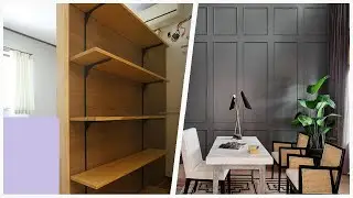 75 Mid-sized Wallpaper Ceiling Home Office Design Ideas You'll Love 🔴