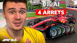 F1 24 - ROULER AVEC LES 5 PNEUS vs IA 0% (DEFI WTF) 😱😂