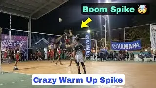 Crazy Warm Up Spike | Boom Spike volleyball