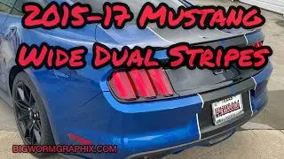 2015-17 Mustang Wide Dual Stripes