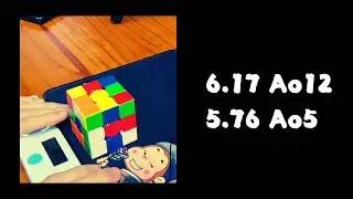 三階魔術方塊十二轉平均6.17秒（Ao5 5.76)
