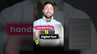 Convert handwritten text to Digital Text And Text to Handwriting #techshorts