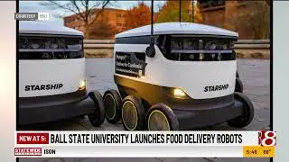 Ball State University launches food delivery robots