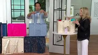 Lug Carry-All Quilted Storage Tote - XL Gallop on QVC
