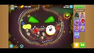 Can I beat carved magical monkeys only by only using scary towers?