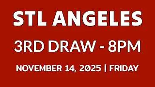 STL Angeles result today 8pm draw November 14, 2025 evening result 3rd draw Philippines