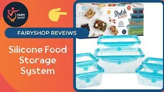 STRETCH and FRESH | Silicone Food Storage System, Airtight for Solid Food, and Leak Proof