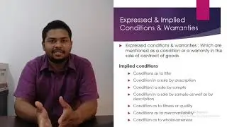 Conditions & Warranties in Contracts - Business Law - Anuradha Chandrawansha