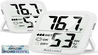 Antonki Room Thermometer Indoor Hygrometer Humidity Gauge Humidity Meter Digital Review