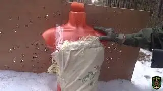 Стрельба по кевлару и пластине из Сайги 20С. (часть-2).