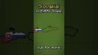 Словакия в ЛЮБОМ масштабе! #minecraft #словакия #slovensko #coutryballs