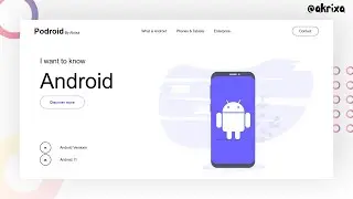 Create Website Using HTML & CSS in Hindi | Podroid Landing Page Using HTML & CSS