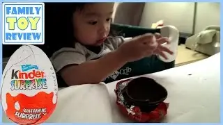 Disney cars kinder egg surprise toy first video by FamilyToyReview