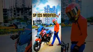 New bike best modified sp 125 model Red Colour sp 125 speed and rider #sp125 #sp125modified #bike