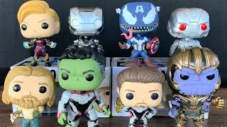 Bonecos Marvel Vingadores : Thanos, Capitão América, Tony Stark, Thor, Ultron, Hulk - Funko Pop