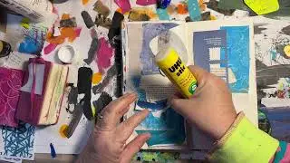 Open, a Mixed Media Art Journal, Exploring Triangles, Day 22