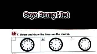 Grade 5 English Unit 2 Lesson 1 Exercise 1B #unit2 #english #lesson1 #clock