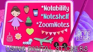 How to use PNG stickers on a DIGITAL PLANNER | PrintStick
