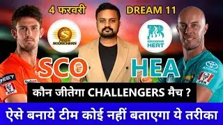 SCO vs HEA  Match bbl2021 | Perth Scorchers vs Brisbane Heat Challenger Match Prediction dream11team