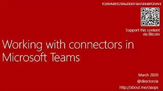 Working with connectors in Microsoft Teams
