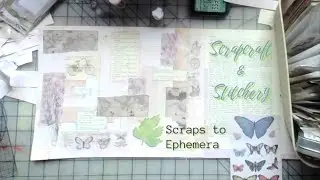 Scrapbusting! Masterboard on Book Pages | Easy Collage for Junk Journal Ephemera