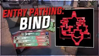 VALORANT - Entry Pathing on Bind, Phoenix. Tips and Tricks for clearing angles on Bind.