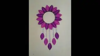 Glitter Sheet Wall hanging Craft/Wall Hanging Craft Ideas #wallhanging #shorts #yutube #yutubeshorts