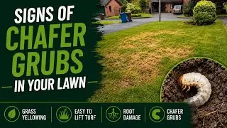 Late winter early spring chafer grub damage 