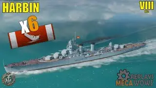 Cruiser Harbin 6 Kills & 111k Damage | World of Warships Gameplay