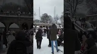 Snowy Central Park #newyork #lifeisbutadream #travel #nyc #snow