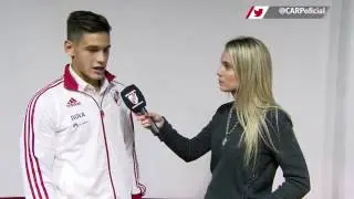 Lucas Mart&iacute;nez Quarta,  uno de los goleadores del triunfo ante Melgar