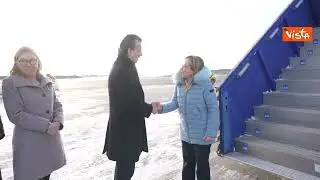 Meloni arriva a Stoccolma per incontrare il Primo Ministro svedese