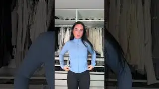 Lululemon cropped define jacket 🩵 I will have my outfit 🔗 on my LTK in the lulu section! My sizing