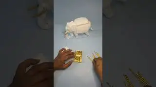 Making cool Ambari designs with thermocol for Dussehra, by JNS Creative World!🐘🎨🎊✨️