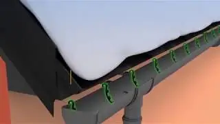 De-icing gutters and eaves troughs