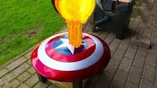 EXPERIMENT LAVA vs CAPTAIN AMERICA SHIELD | AVENGERS ENDGAME