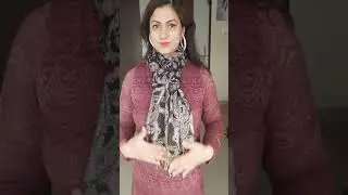 How to wrap a stole around your neck