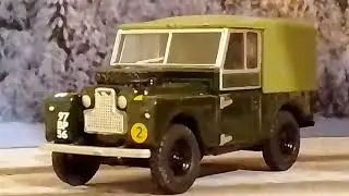 land Rover Series 1 British Army REME In 1/76 Scale by Oxford Diecast.