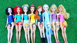 Transforming Frozen Elsa and Disney MATTEL #elsa #nezha #satisfying #unboxing #ariel #rapunzel