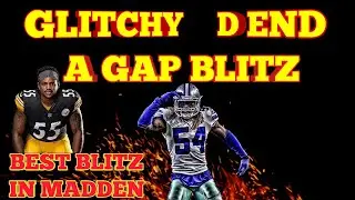 NEW BEST BLITZ IN MADDEN 21! NEW GLITCH BLITZ WORKS AGAINST A BLOCKED RB. D END A GAP BLITZ IS 🔥