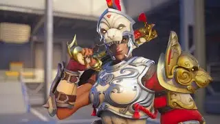 NEW Gladiator Queen Junker Queen Skin Showcase | Overwatch 2