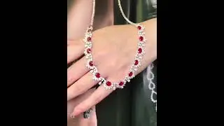 Redleaf  fine Jewelry ruby customize necklace