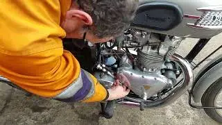 1957 Triumph T100 500cc at Andy Tiernans #09079TRI