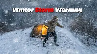Winter Storm Assault - Heavy Snow Camping Adventure