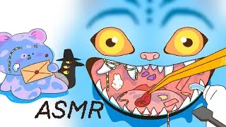 Derpy Tiger&rsquo;s mouth cleaning👄🔦 [ASMR animation]