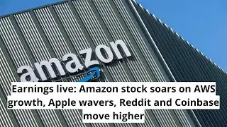 Акции Amazon растут на фоне роста AWS, Apple колеблется, Reddit и Coinbase растут