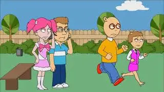 Arthur and D.W Intterupts me and cure happy's kiss and gets grounded